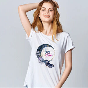 Short Sleeve Unisex Tee: "Live Your Dream"